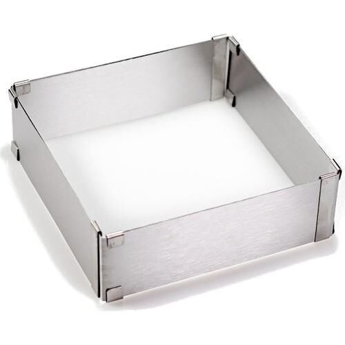 Ayarlanabilir Kare Turta Çemberi 20-40 cm  / Kare Pasta Kalıbı