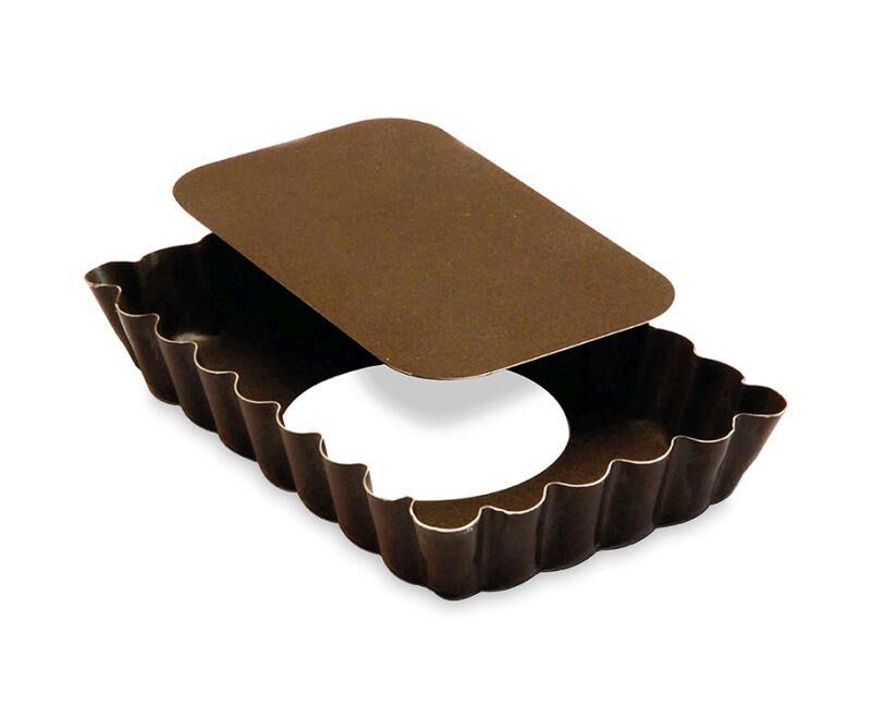 Gobel Altı Çıkabilen Tırtıklı Dikdörtgen Mini Tart 3'lü