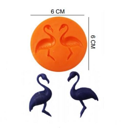ŞEKER HAMUR KALIBI SİLİKON FİLAMİNGO 6*6 CM