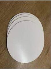 Turta Mendili / Pasta Altlığı White -Beyaz Düz Kenarlı Kalın Yuvarlak 18 cm 10 adet