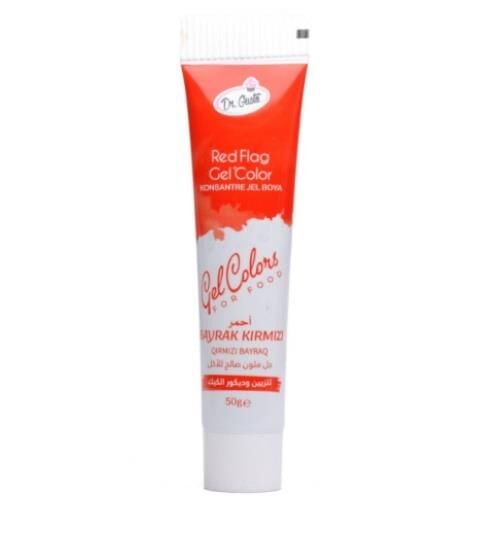 DR GUSTO TÜP JEL GIDA BOYASI BAYRAK KIRMIZI - 50 GR