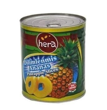 HERA DİLİMLENMİŞ ANANAS KONSERVE 820 GR