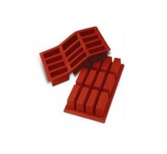 Silikomart SF026 Dikdörtgen Kekler İçin Profesyonel Silikon Kalıp