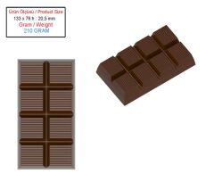 ORİJİNAL POLİKARBON DUBAİ ÇİKOLATA KALIBI 3 LÜ (210 GR)