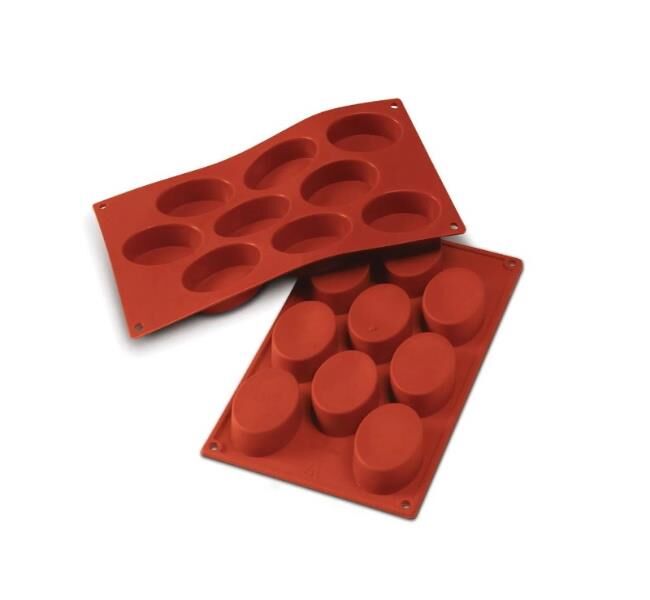 Silikomart SF018 Orta Boy Oval Profesyonel Silikon Kalıp