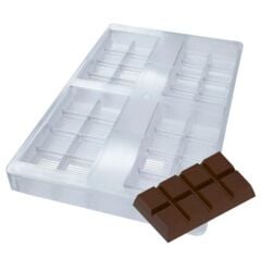 ORİJİNAL POLİKARBON DUBAİ ÇİKOLATA KALIBI 4 LÜ  (210 GR)