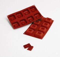 Silikomart SF082 Büyük Kare Savarin Profesyonel Silikon Kalıp