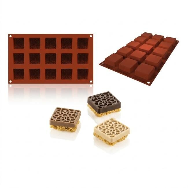 Silikomart SF379 Mauresque Kare Profesyonel Silikon Kalıp