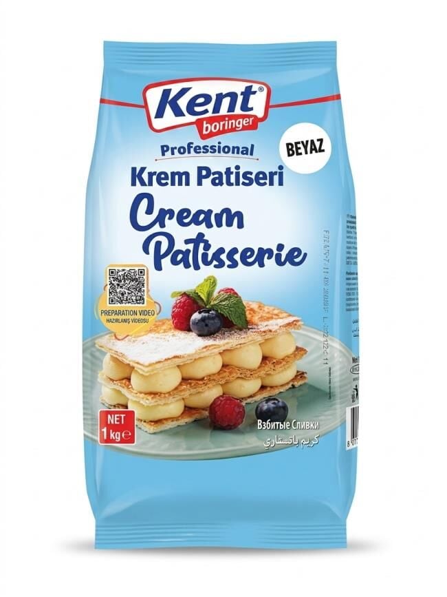KENT KREM PATİSERİ BEYAZ 1KG