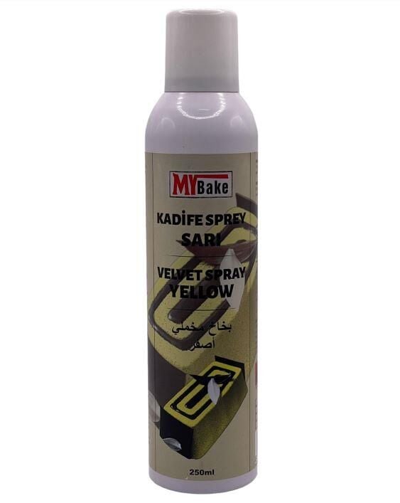 MY Bake SARI  KADİFE SPREY BOYA 250 ML