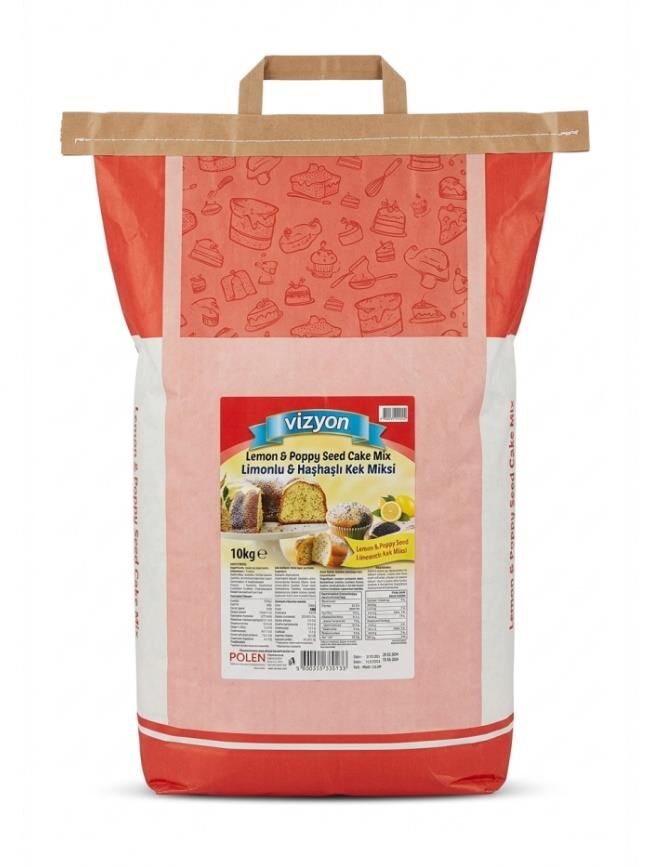 VİZYON LİMONLU HAŞHAŞLI KEK MİKSİ (10 KG.)