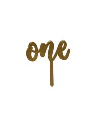 One Yazılı Aynalı Pleksi Altın