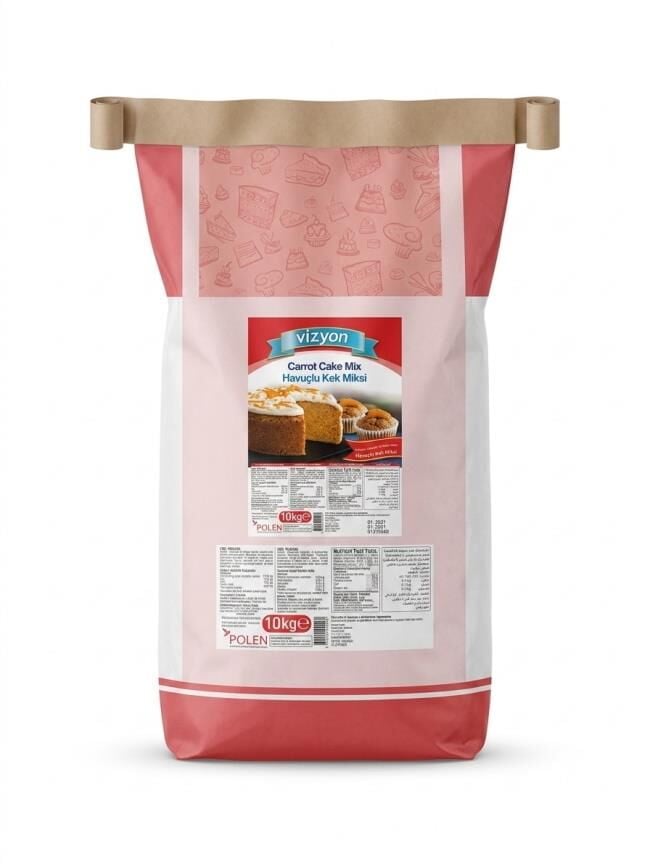Vizyon Havuçlu Kek Miksi (Carrot Cake Mix) - 10 kg