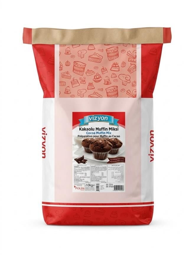 Vizyon Kakaolu Muffin Miksi (Cocoa Muffin Mix) - 10 kg