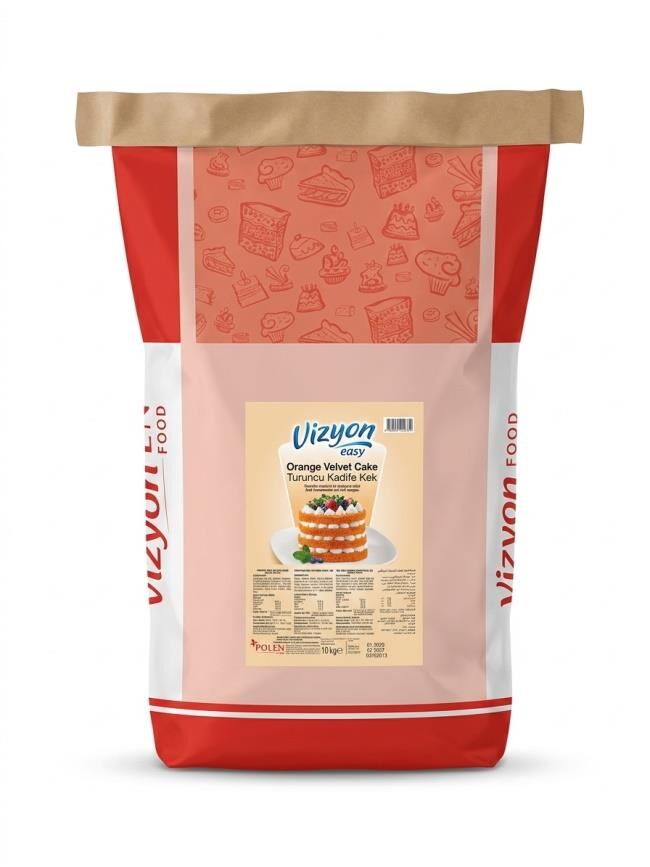 Vizyon Easy Orange Velvet Cake (Turuncu Kadife Kek) Miksi - 10 kg