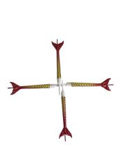 Deniz Kızı Renkli Kırmızı Altın Mum 11 cm