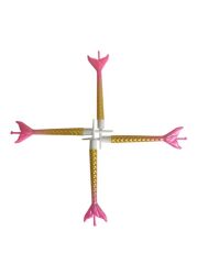 Deniz Kızı Renkli Pembe Altın Mum 11 cm