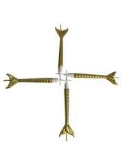 Deniz Kızı Renkli Altın Mum 11 cm