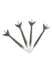 Deniz Kızı Renkli Gümüş Mum 11 cm