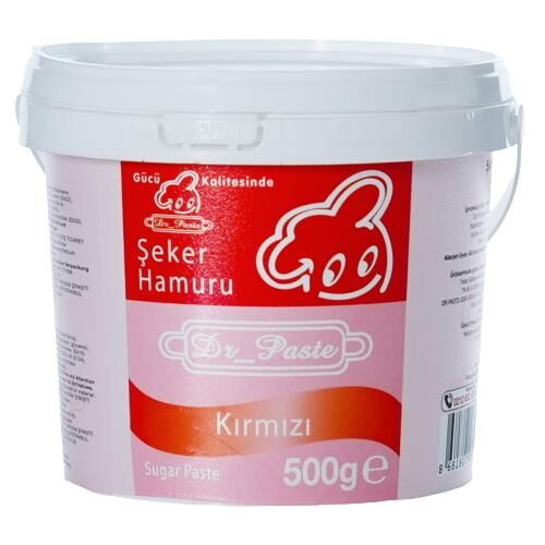Dr Paste Şeker Hamuru  500 gr - Kırmızı