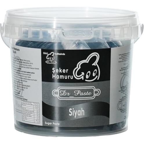 Dr Paste Şeker Hamuru  500 gr - Siyah