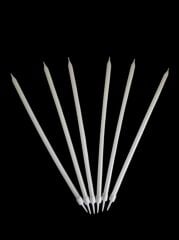 Beyaz Uzun Pasta Mumu 20 cm