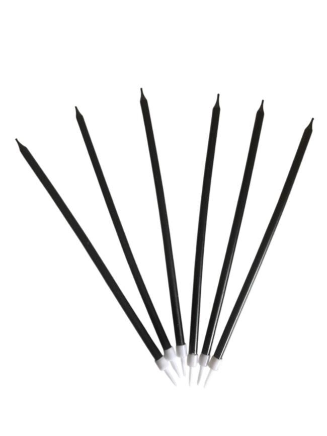 Siyah Uzun Pasta Mumu 20 cm