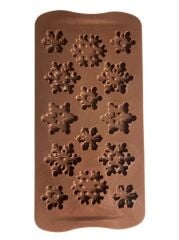 SİLİKON ÇİKOLATA KALIBI KAR TANELERİ 21*11 CM