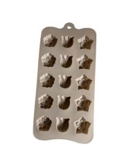 SİLİKON ÇİKOLATA KALIBI LALELİ 21*11 CM