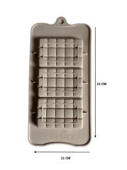 SİLİKON ÇİKOLATA KALIBI KÜÇÜK KARELİ 21*11 CM