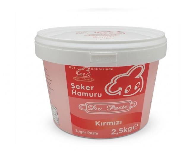 Dr Paste Şeker Hamuru  2,5 kg - Kırmızı