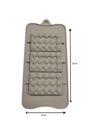 SİLİKON ÇİKOLATA KALIBI KARE 21*11 CM