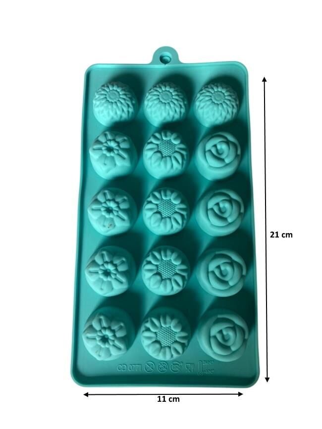 SİLİKON ÇİKOLATA KALIBI KARIŞIK 21*11 CM