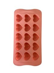 SİLİKON ÇİKOLATA KALIBI KALP DAMLALI 21*11 CM