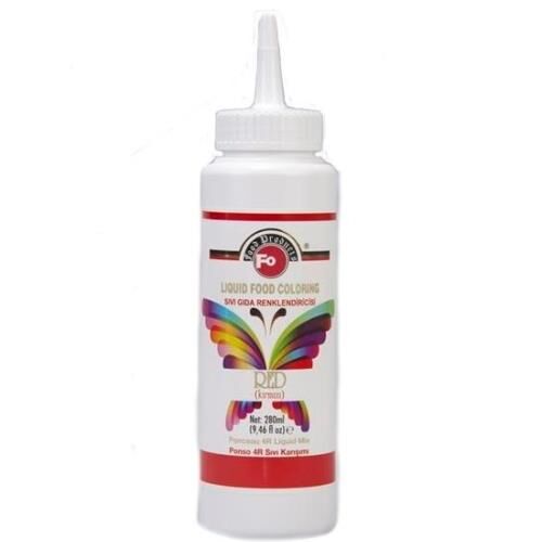 Fo Kırmızı Sıvı Gıda Boyası 280Ml