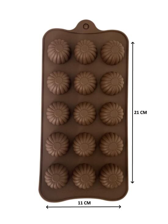 SİLİKON ÇİKOLATA KALIBI ÇİÇEK 21*11 CM