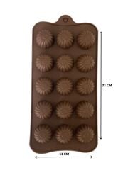 SİLİKON ÇİKOLATA KALIBI ÇİÇEK 21*11 CM