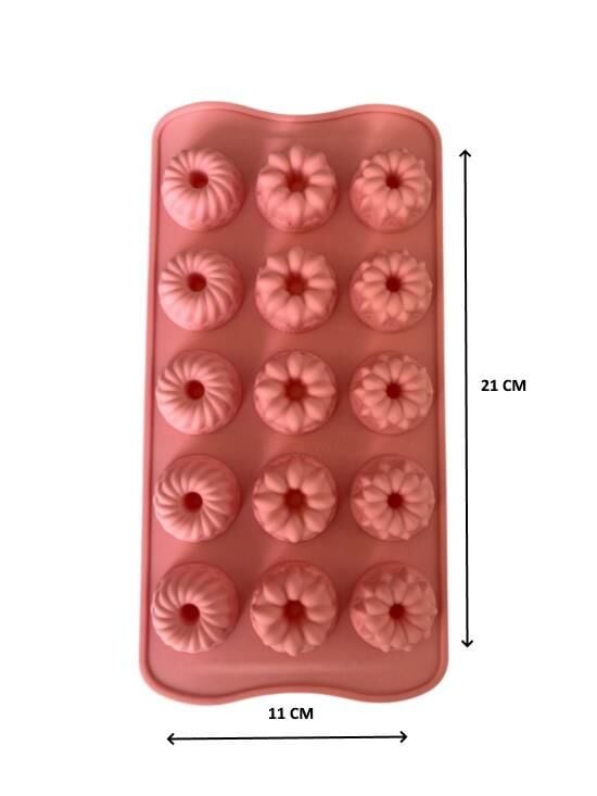 SİLİKON ÇİKOLATA KALIBI KARIŞIK 21*11 CM