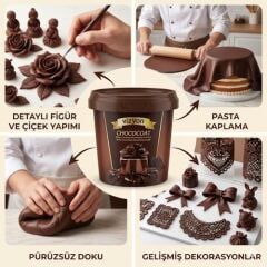 VİZYON CHOCOCOAT ÇİKOLATALI MODEL HAMURU 1 KG