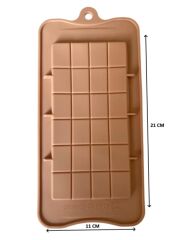 SİLİKON ÇİKOLATA KALIBI DİKDÖRTGEN ŞEKİLLİ 21*11 CM
