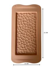 SİLİKON ÇİKOLATA KALIBI MİNİ KALP 21*11 CM