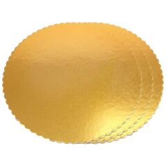 Turta Mendili / Pasta Altlığı Gold -Altın İnce Yuvarlak 28 cm 50 adet