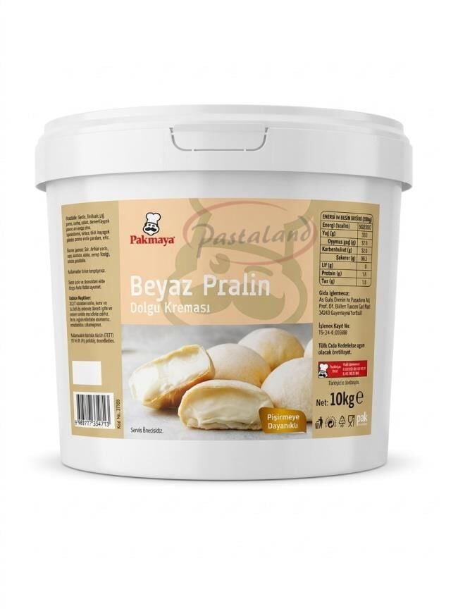 PAKMAYA BEYAZ PRALİN DOLGU KREMASI – 10 KG