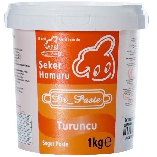 Dr Paste Şeker Hamuru 1 Kg - Turuncu