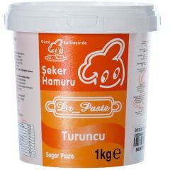 Dr Paste Şeker Hamuru 1 Kg - Turuncu