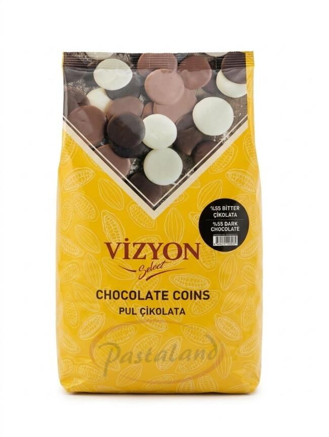 VİZYON SELECT %55 BİTTER PUL ÇİKOLATA 2,5 KG