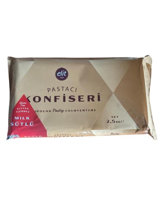 Elit Pastacı Sütlü Konfiseri 2.5 Kg (Glutensiz)