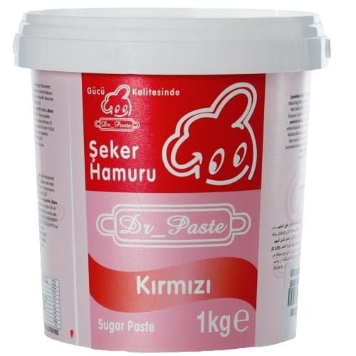 Dr Paste Şeker Hamuru 1 Kg - Kırmızı