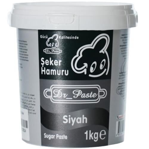 Dr Paste Şeker Hamuru 1 Kg - Siyah