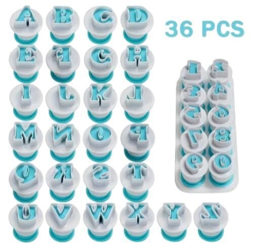 Harf ve Sayı Alfabe Kurabiye Kesici Kalıp Seti Kopat